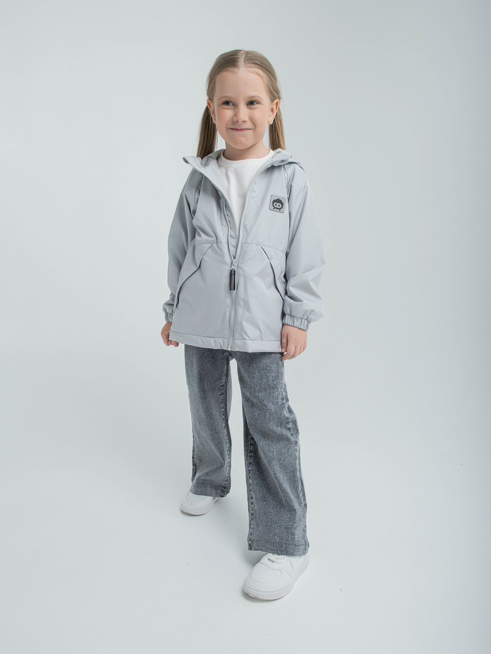 Куртка на флисовой подкладке "Жемчужно-серый"