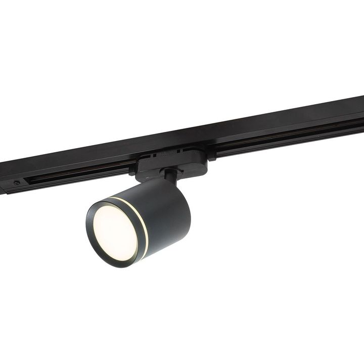 Трековый светодиодный светильник Denkirs Solid Ribe DK6400-BK