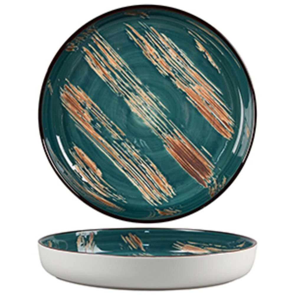 Тарелка с бортом d 16,5 см h2,4 см   Dark Green P.L. Proff Cuisine [6]