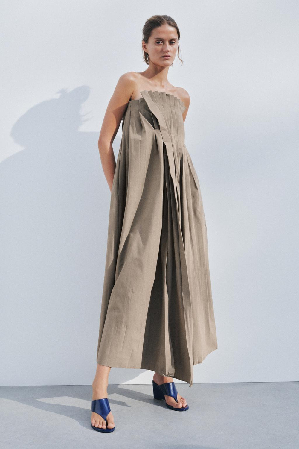 Платье из плиссированной ткани — zw collection