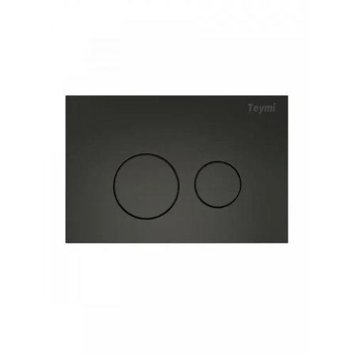 Клавиша смыва Teymi Lina, двойной смыв, черный матовый T70103BM