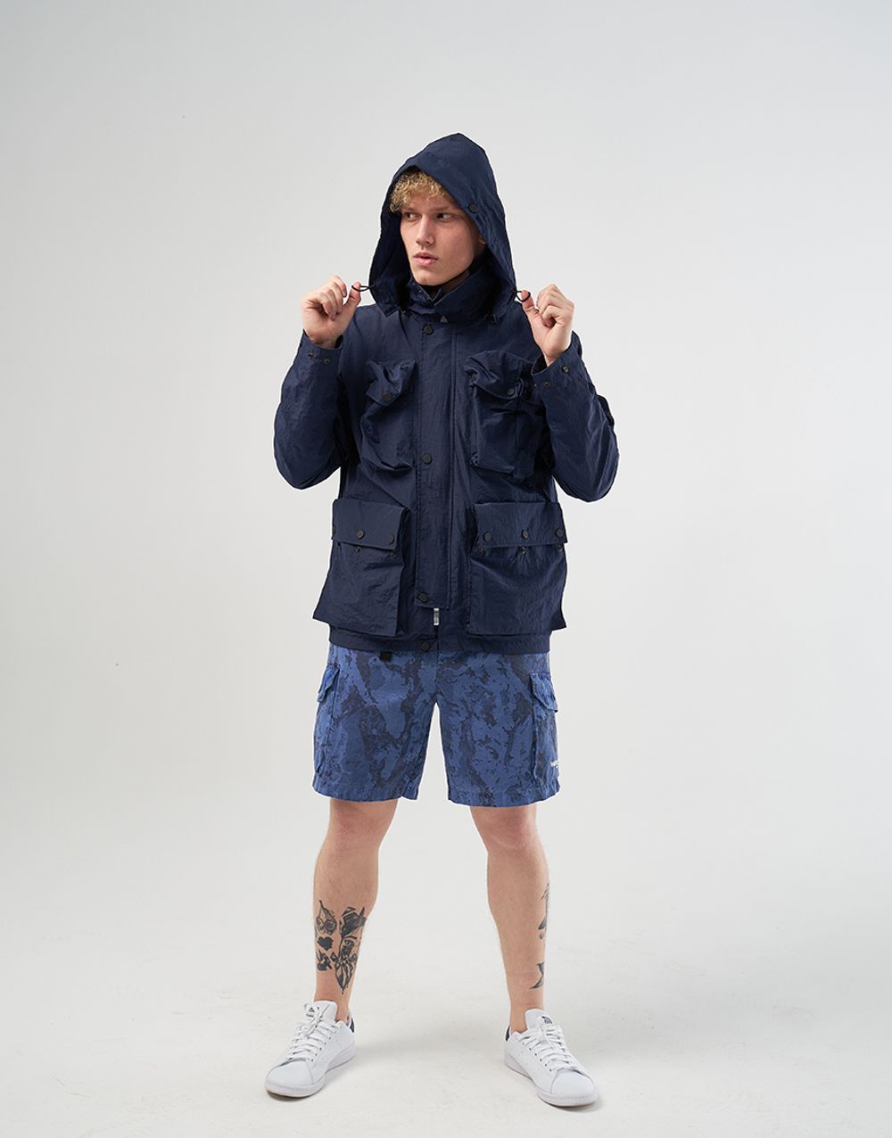 Куртка We Don’t Care Swiss M70 Crinkle Nylon Jacket Navy