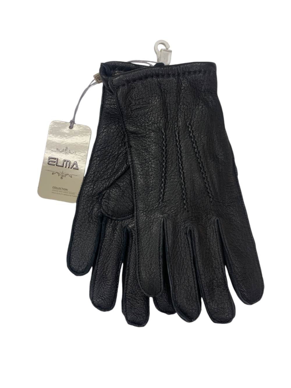 Перчатки. Мужские. Материал верха: Кожаные. Кожа оленя. Подклад: Трикотаж-шерсть.В упаковке 5 шт.