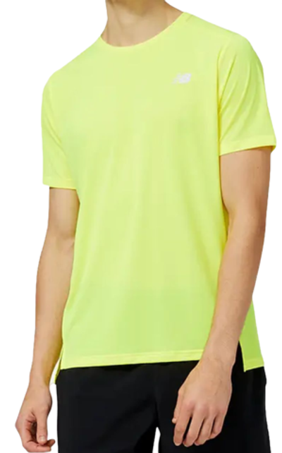 Теннисная футболка New Balance Accelerate Short Sleeve - Yellow