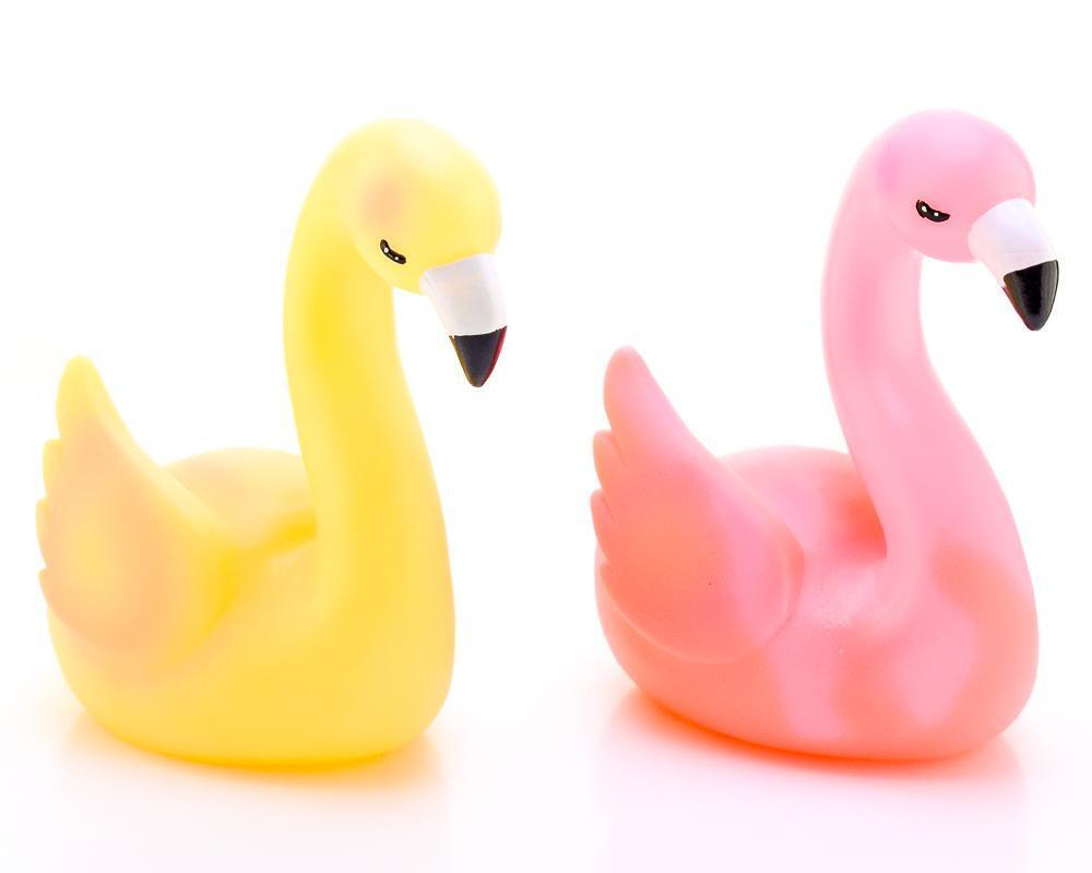 Ночник Фломинго 14см 4 цвета микс кор