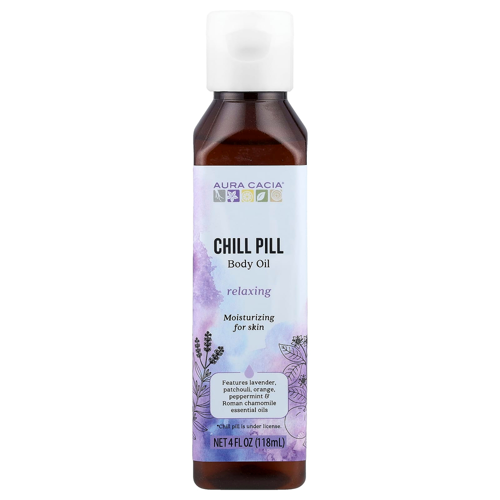 Aura Cacia, масло для тела, успокаивающая таблетка, 118 мл (4 жидк. унции)