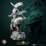 Человек Клерик Жрец Рыцарь Паладин на пантере миниатюра для dnd, днд, pathfinder, фентези, Настольная игра, НРИ, Варгейм, РПГ