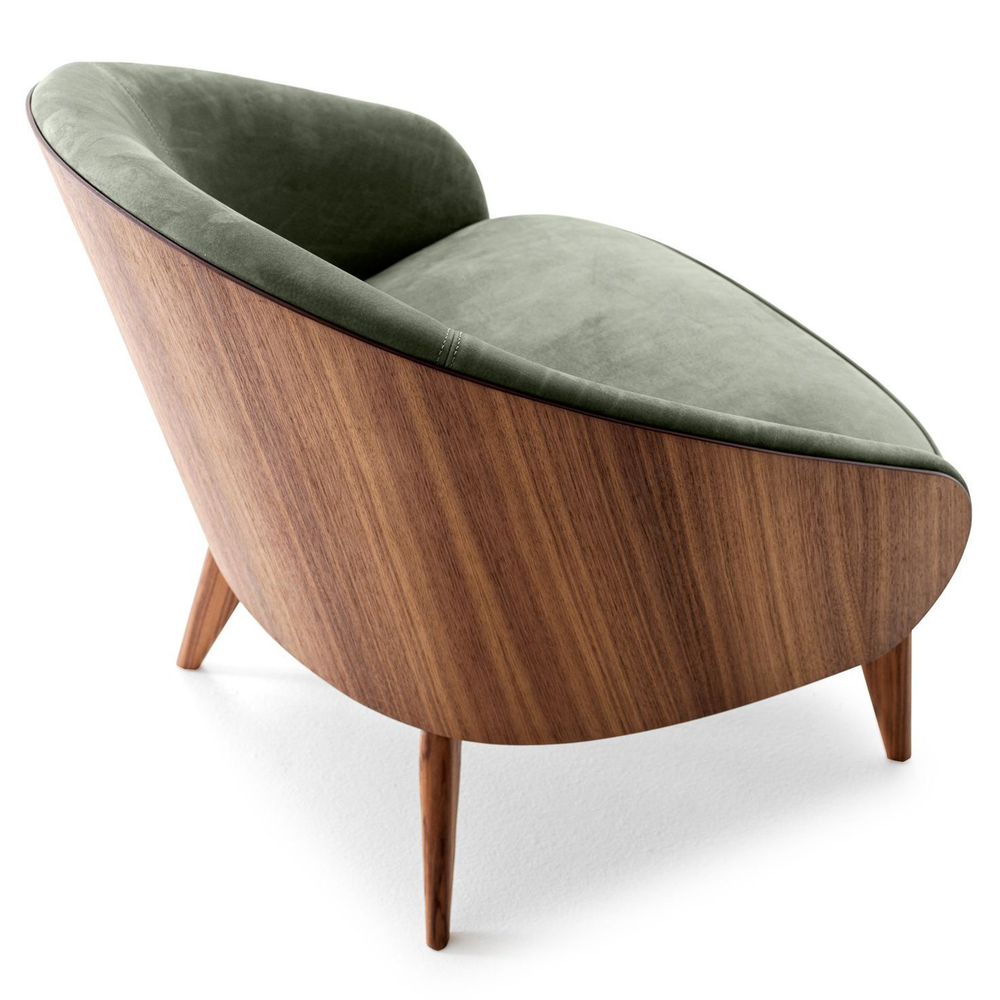 Дизайнерское кресло LILU wood emerald