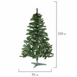 Ель новогодняя искусственная "Classic Green" 150 см, ПВХ, зеленая, ЗОЛОТАЯ СКАЗКА, 591304