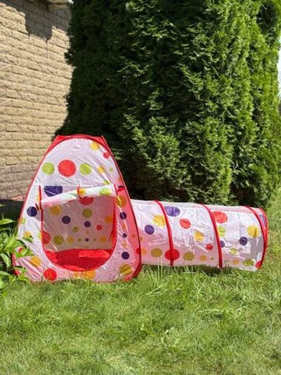Детская палатка для игр с туннелем 200х90х95 см (201726072)