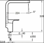 Смеситель для кухни Jacob Delafon ALEO E72360-CP