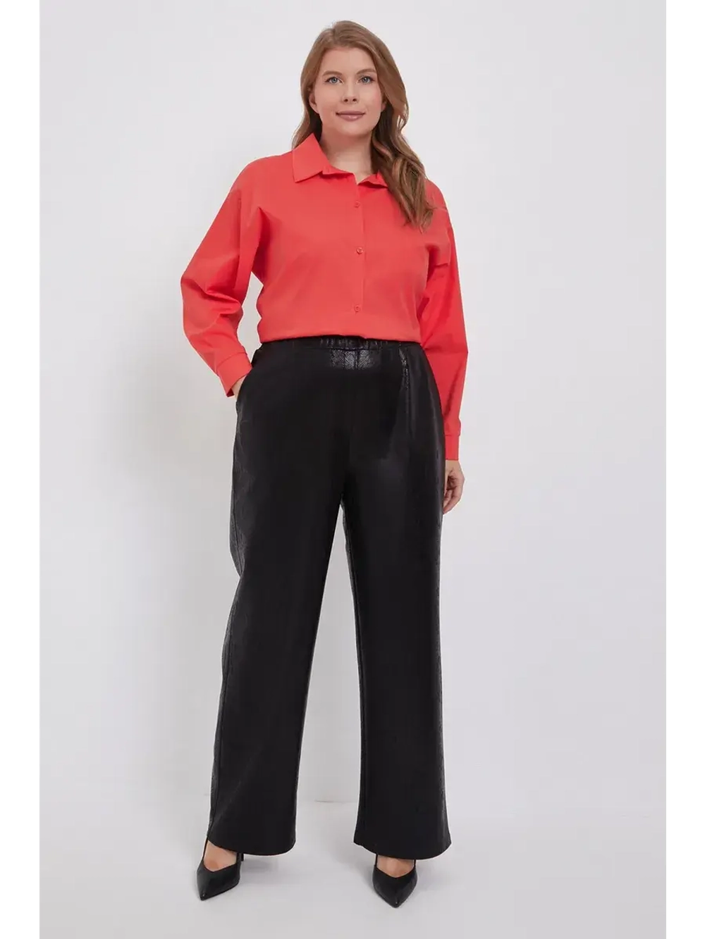 Брюки палаццо с блеском