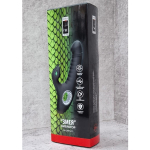 Вибратор Змея с клиторальной стимуляцией силикон черный 23,5 см