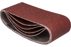 Лента шлифовальная бесконечная СТАНДАРТ на тканевой основе (5 шт; 75х457 мм; P80) для ЛШМ Зубр 35341-080