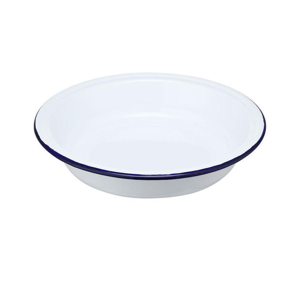 Салатник 1000 мл d 22 см h4,5 см Blue Rim эмалированая сталь SUNNEX [1]