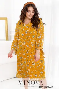 Платье 2446-желтый Minova