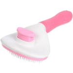 Пуходёрка самоочищающаяся для собак и кошек «ЛАПУСИКИ», цвет розовый, 20*11см (блистер)