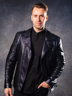 Рубашка с длинным рукавом стойка