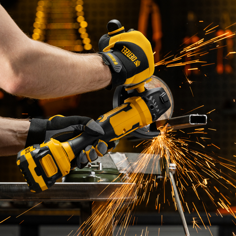 Машина шлифовальная угловая аккумуляторная бесщет. AGH-BL-20-125, Li-Ion, 20 В// Denzel