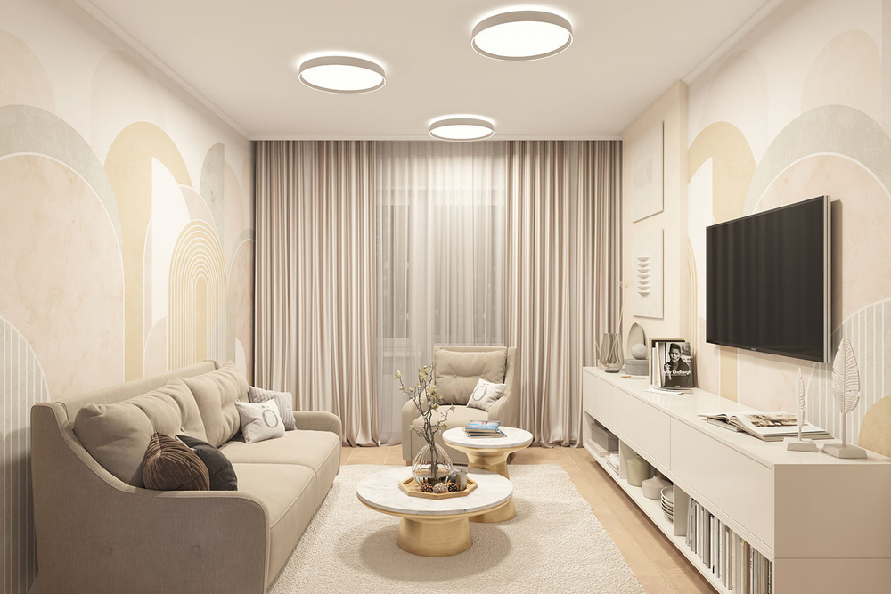 DK6511-WH Накладной светильник, LED, 50W, IP 20, 3000K - 6500K, белый, металл, полимер