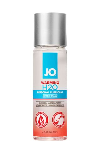Возбуждающий лубрикант на водной основе JO Personal Lubricant H2O Warming - 60 мл.