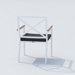 Стул Ideal Patio ФЕСТА антрацит - белый каркас