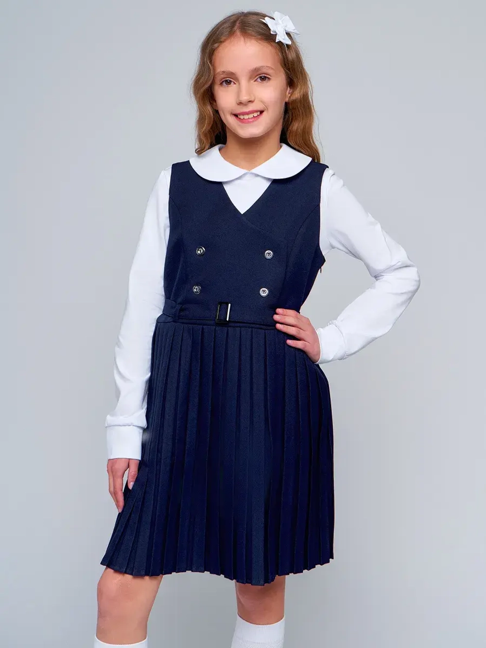 Блузка для девочки школьная