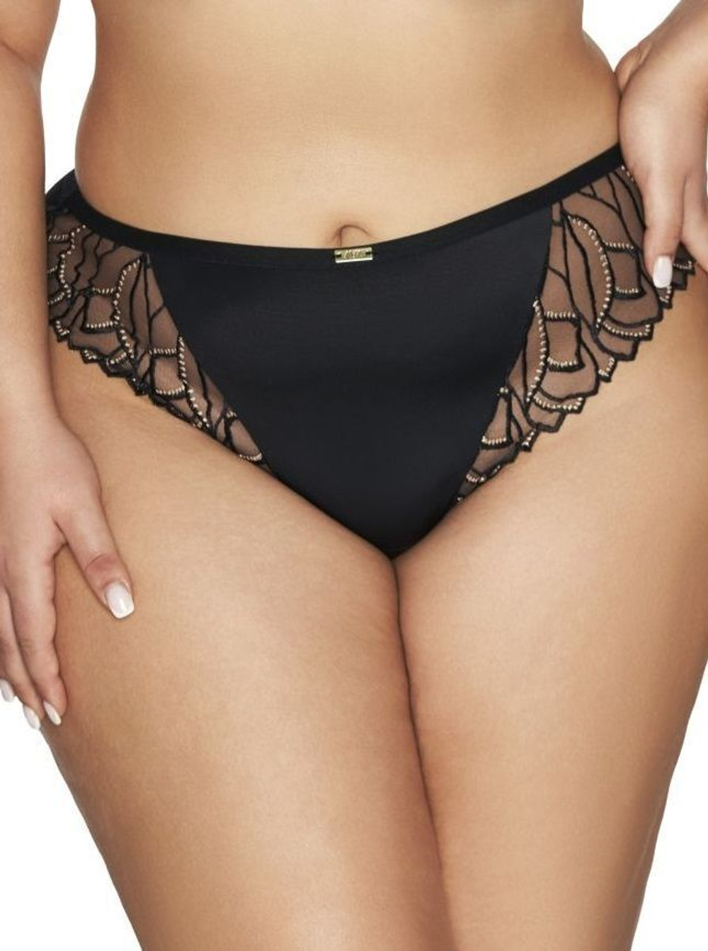 Трусики-бразилиана Miray из микрофибры (Размер: M) (Цвет: черный)