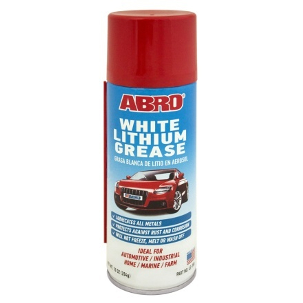 Смазка литиевая ABRO белая (200г) аэрозоль