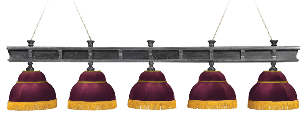 Лампа Президент Сильвер 5 плафонов - ясень