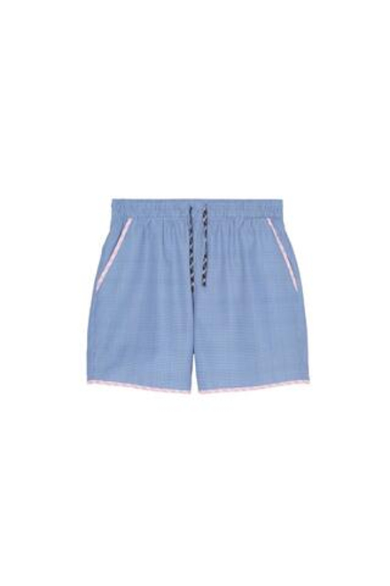 ZARA X BENITO ANTONIO ДЛИННЫЕ ПЛАВКИ В КОНТРАСТНУЮ КЛЕТКУ, СИНИЙ