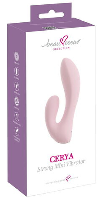Розовый мини-вибратор CERYA Strong Mini Vibrator - 14 см. (Цвет: розовый)