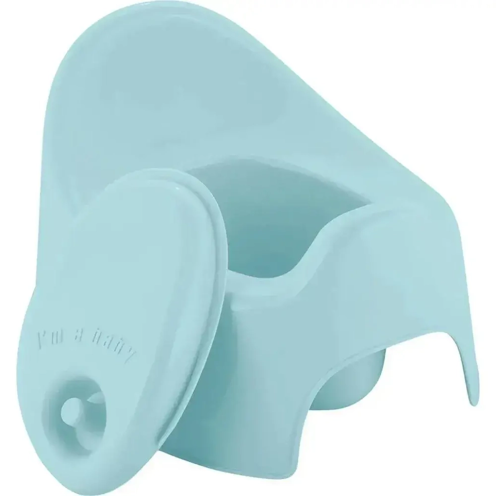 Горшок детский Lalababy Follow Me с крышкой голубое облачко