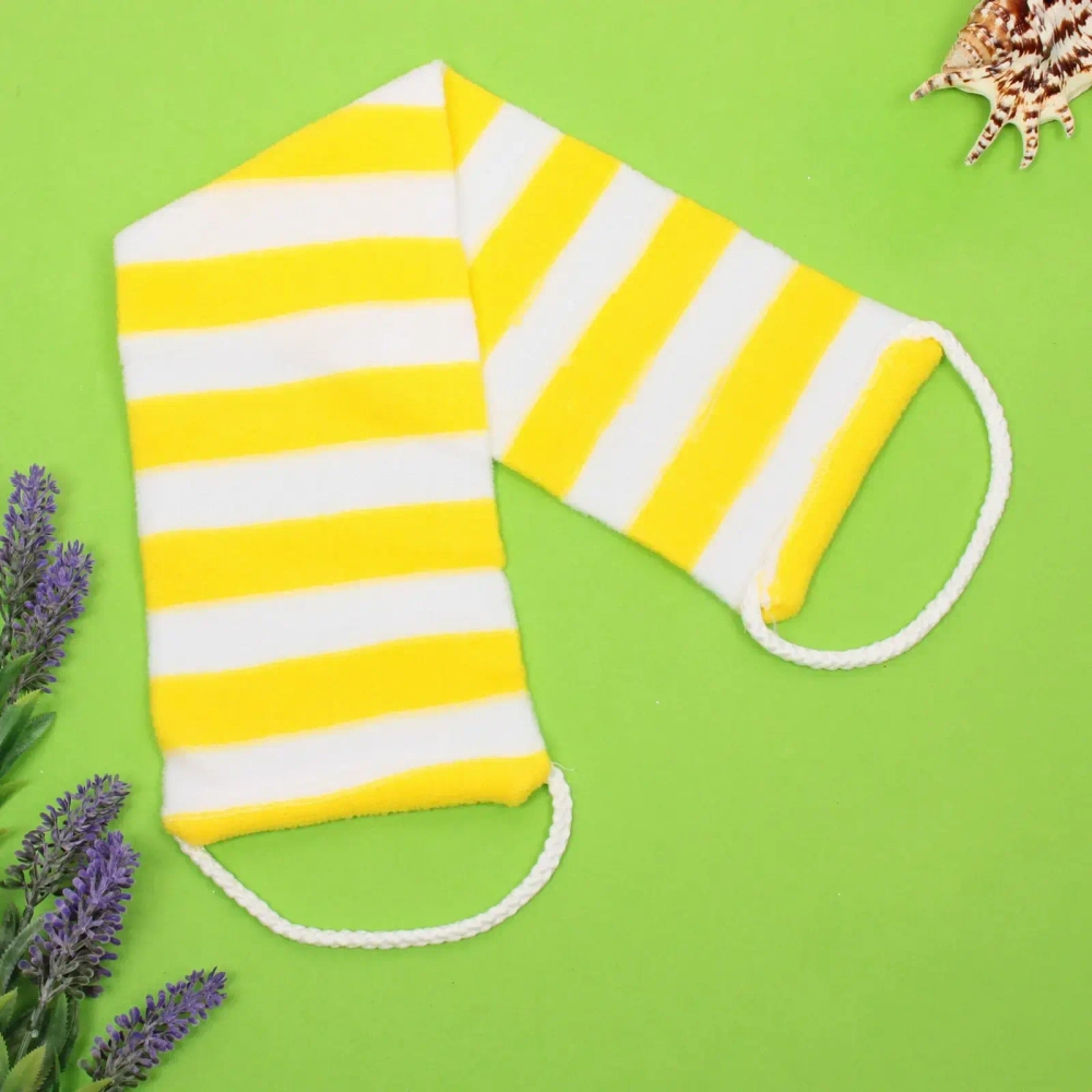 Мочалка для тела «ULTRAMARIN KIPARIS», мягкая, цвет желтый, 60*13см