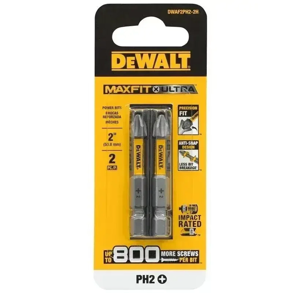 Биты Dewalt DWAF2PH2-2H ударные