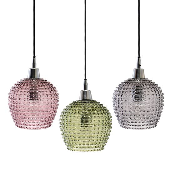 Светильник подвесной каскадный aurora, 65х18 см, сливовый/зеленый/серый