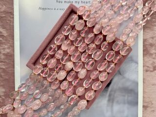 Нить бусин из розового кварца 12-16мм (галтовка)
