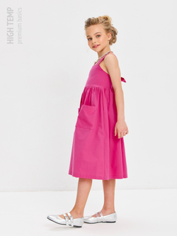 Сарафан из хлопка с бантом на спинке