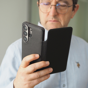Чехол для Samsung Galaxy S26 Ultra Benoit Теленок Черный мат