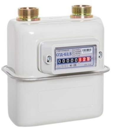 Счетчик газа Счетприбор СГД-G 2,5 левый 1 1/4" (г.Орёл)