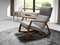 Кресло-качалка 5106/WD972 из серой ткани