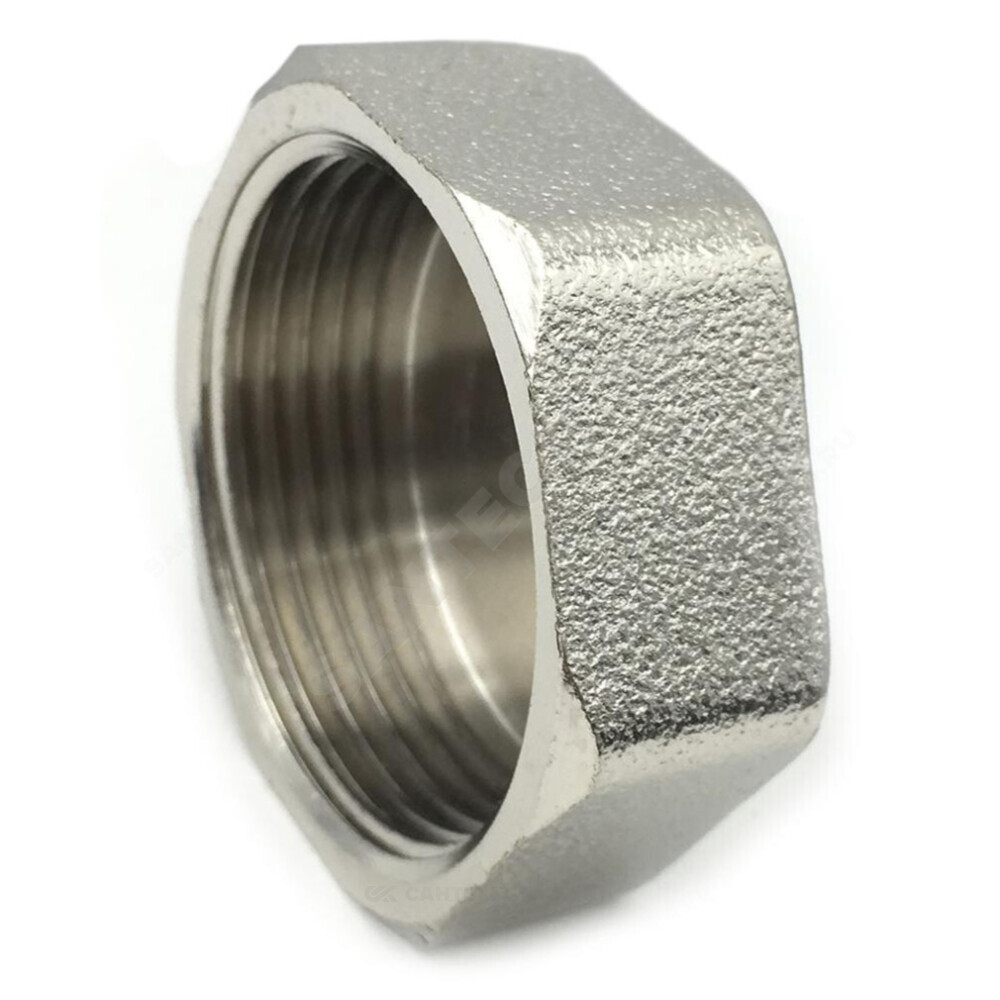 Заглушка латунь никель Ду 20 (3/4") ВР SantechSystems .