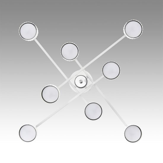 8241/8C COMFI LN26 244 белый/хром, металл Люстра потолочная LED GX53 8*7W 220V KARINA