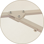 Зонт Митек Ø 2.5м.(8) Цинк без волана Oxf 600D