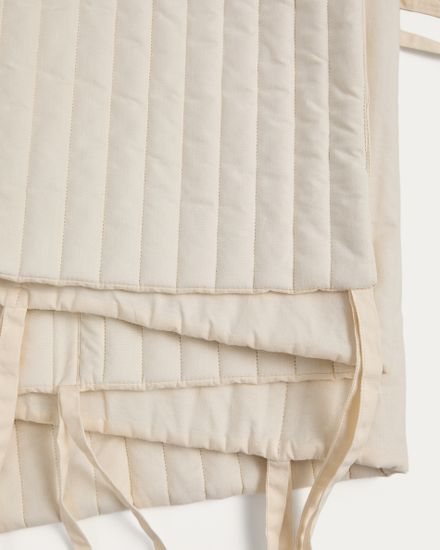 Бежевый защитный чехол для детской кроватки Tandani 30 x 180 см