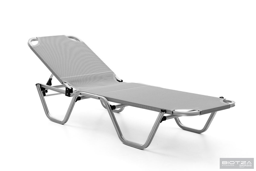 Шезлонг Biotza Dias алюминиевый, серый