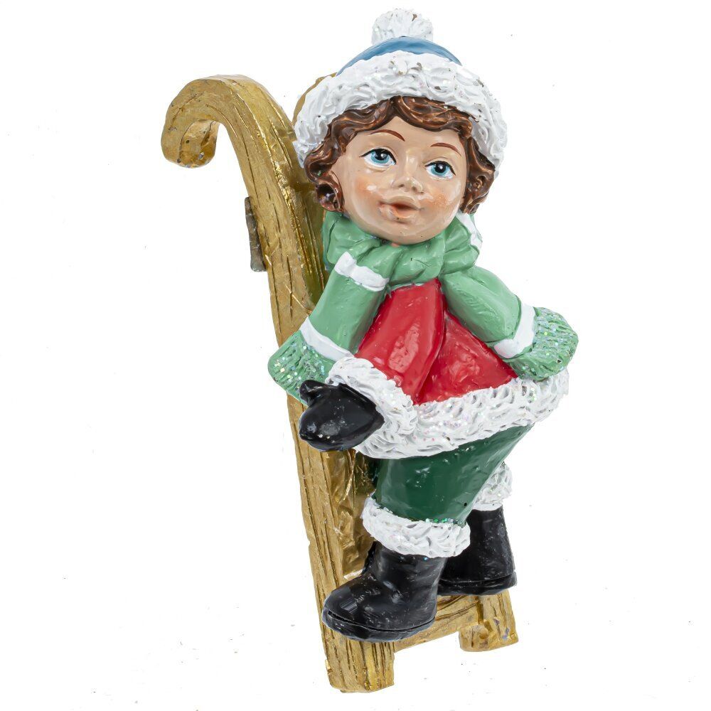 GAEM Фигурка декоративная "Медвежонок/Снеговик/Олень/Ребёнок", L9,5 W4,5 H5,5 см, 4в.