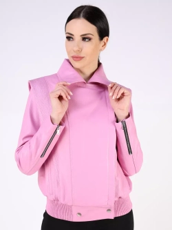 Кожаная куртка демисезонная косуха кимоно