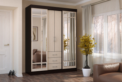 Шкаф-купе Маэстро, Дуб беленый, венге