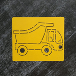 Трафарет №9 Грузовик самосвал